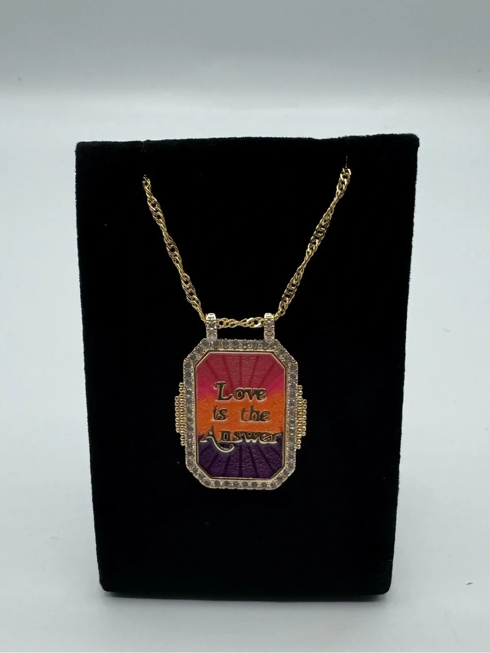 18k “Love is the Answer” Pendant
